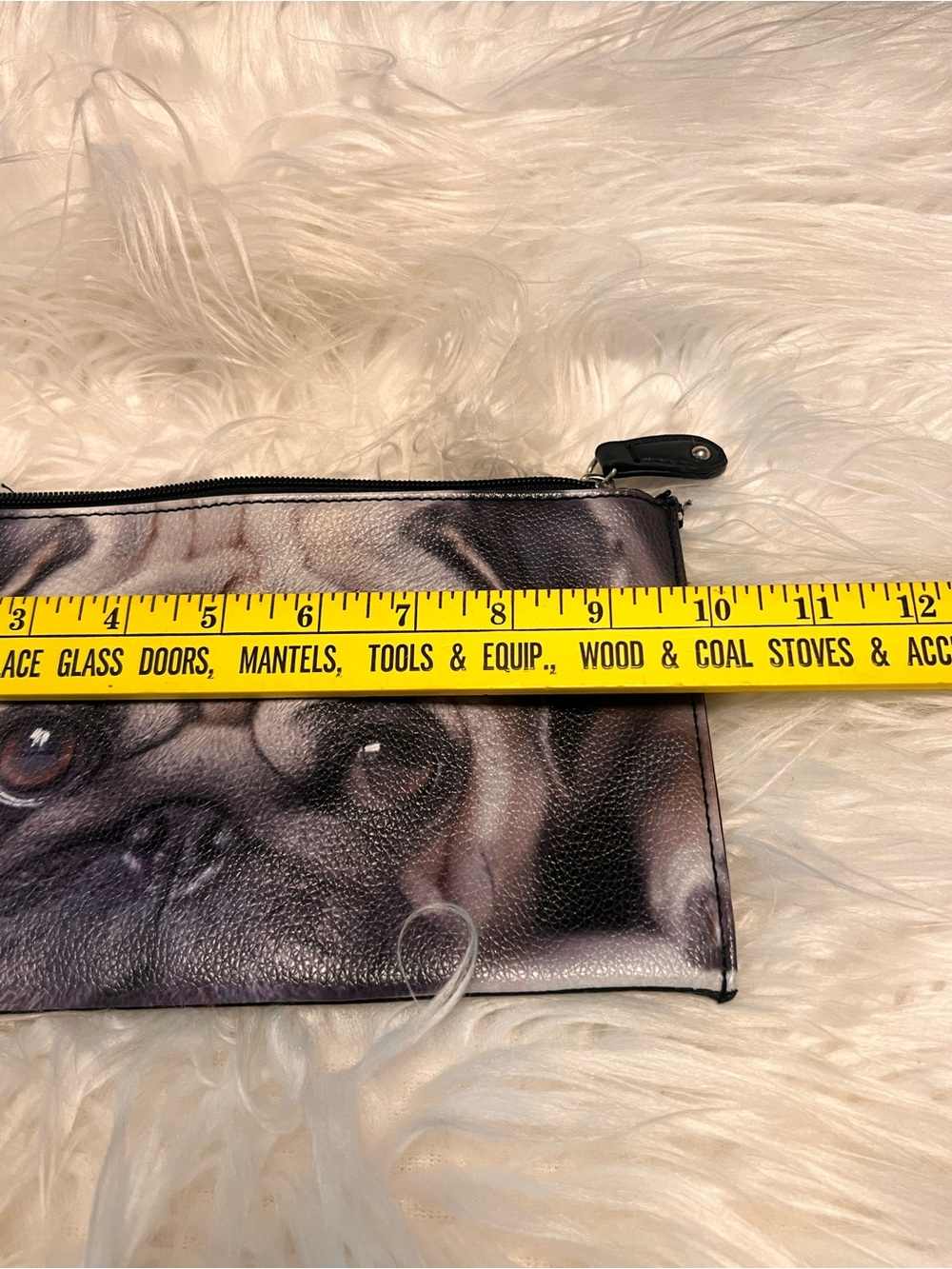Cute  dig Face Wristlet Clutch - Black Trim - Picture 8 of 9